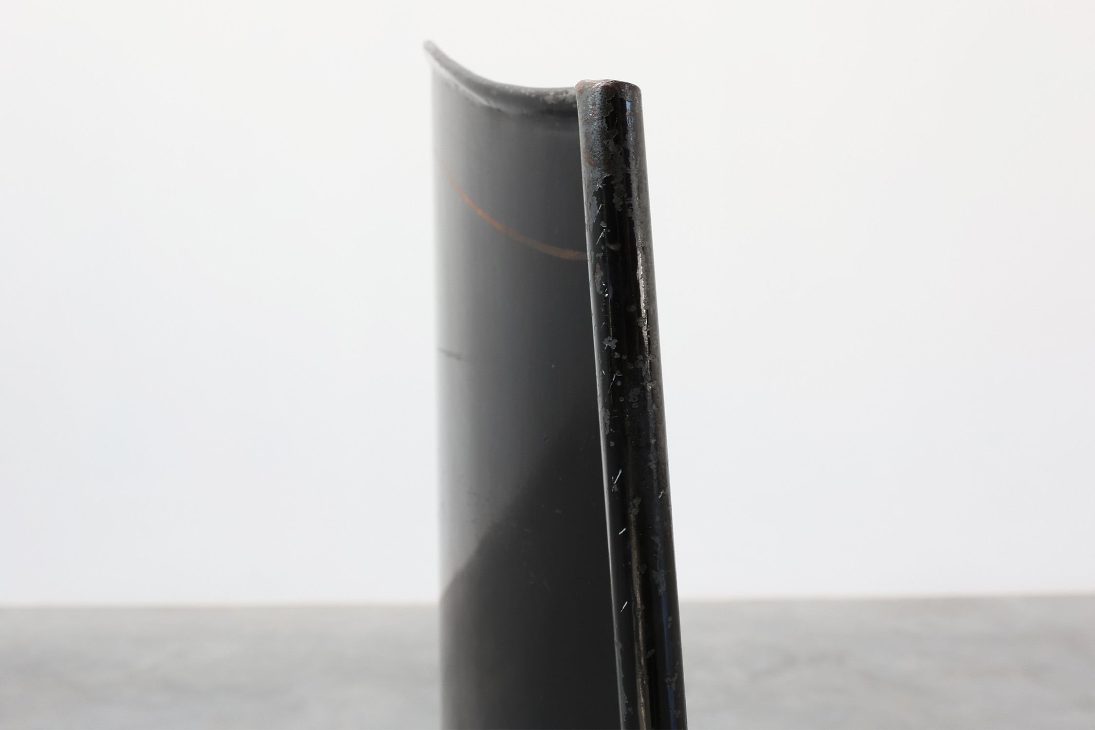 Art Nouveau Black Lacquer Fire Screen with Hand‑Painted Floral Motif, France, ca . 1910thumbnail